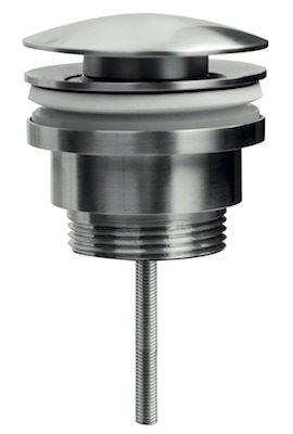 Nordic K push open bundventil 1 1/4" i rustfrit stål